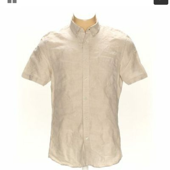 Nordstrom Men's Shop 100% Linen Button up - Picture 1 of 2